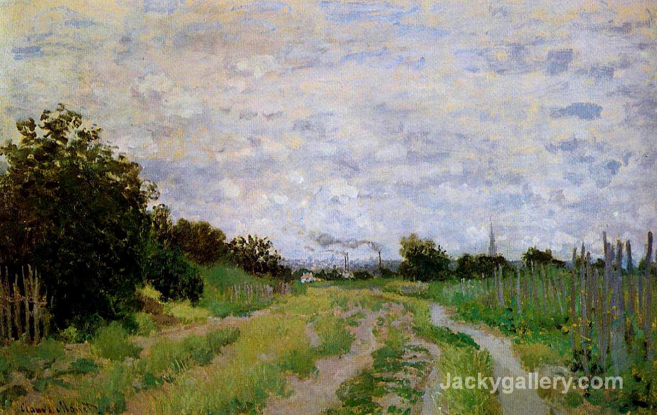 Lane in the Vineyards at Argenteuil by Claude Monet paintings reproduction